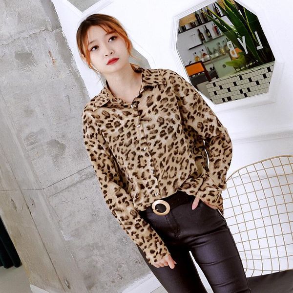korean fashion clothing leopard print woman's blouses ladies long sleeve button female shirt retro shirt, White
korean fashion clothing leopard print woman's blouses ladies long sleeve button female shirt retro shirt, White