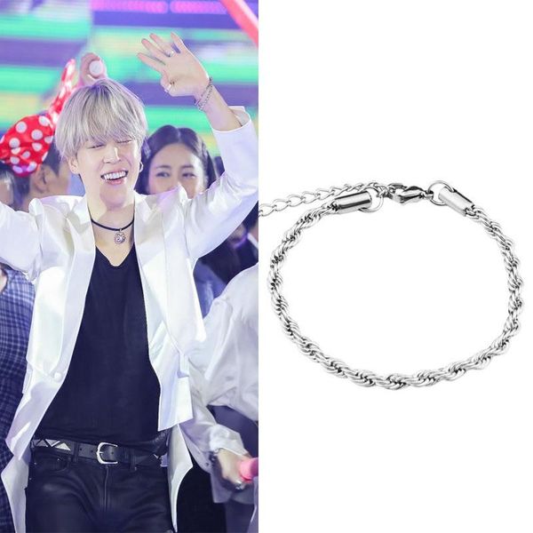 kpop youth group park zhimin same bracelets campus fashion men and women stainless steel bracelet wholesale, Black
kpop youth group park zhimin same bracelets campus fashion men and women stainless steel bracelet wholesale, Black