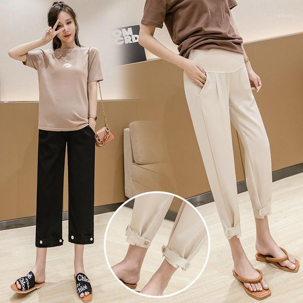 maternity bottoms 1226# pants summer leisure ninth solid color high waist adjustable elastic belly support1, White
maternity bottoms 1226# pants summer leisure ninth solid color high waist adjustable elastic belly support1, White