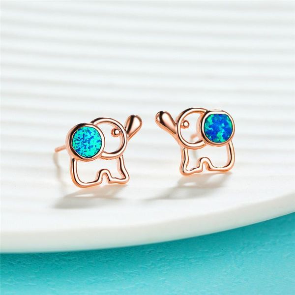 cute female white blue opal stone earrings rose gold silver color wedding earrings charm elephant small stud for women, Golden;silver
cute female white blue opal stone earrings rose gold silver color wedding earrings charm elephant small stud for women, Golden;silver