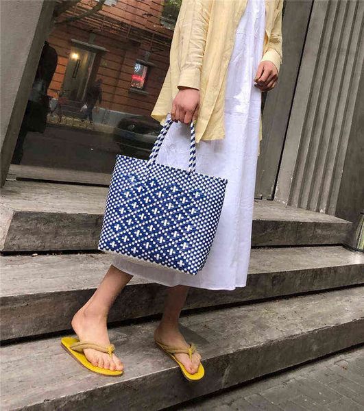 shopping bags fashion handmade vegetable basket women's handbag summer straw beach bohemian female designer shopper plaid tote 220301
shopping bags fashion handmade vegetable basket women's handbag summer straw beach bohemian female designer shopper plaid tote 220301