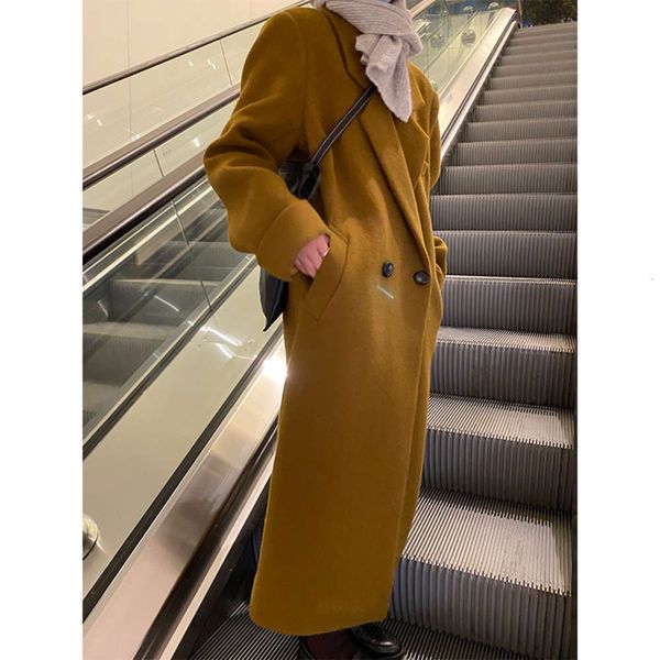 yingzi oni revival version contains 50% wool, ginger wool coat, women's mid winter long suit collar coat, White;black
yingzi oni revival version contains 50% wool, ginger wool coat, women's mid winter long suit collar coat, White;black