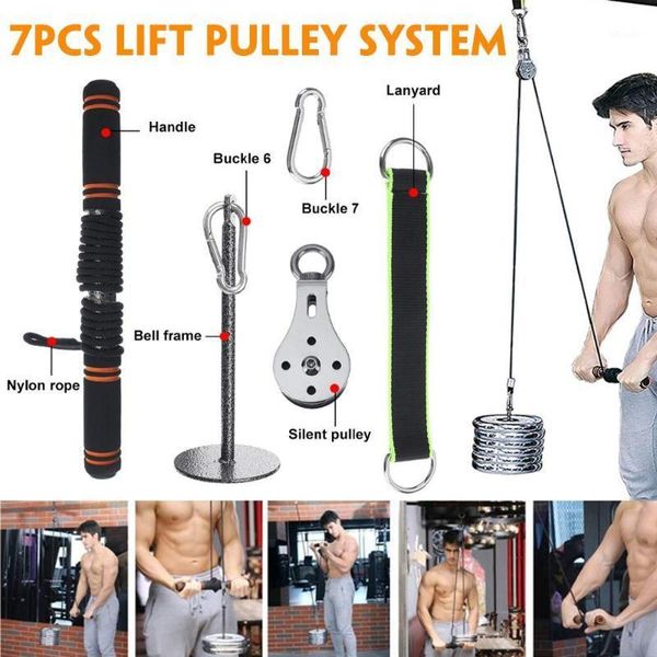 accessories 7pcs diy fitness pulley cable rope attachment system loading pin lifting arm biceps triceps hand strength gym training equipment
accessories 7pcs diy fitness pulley cable rope attachment system loading pin lifting arm biceps triceps hand strength gym training equipment
