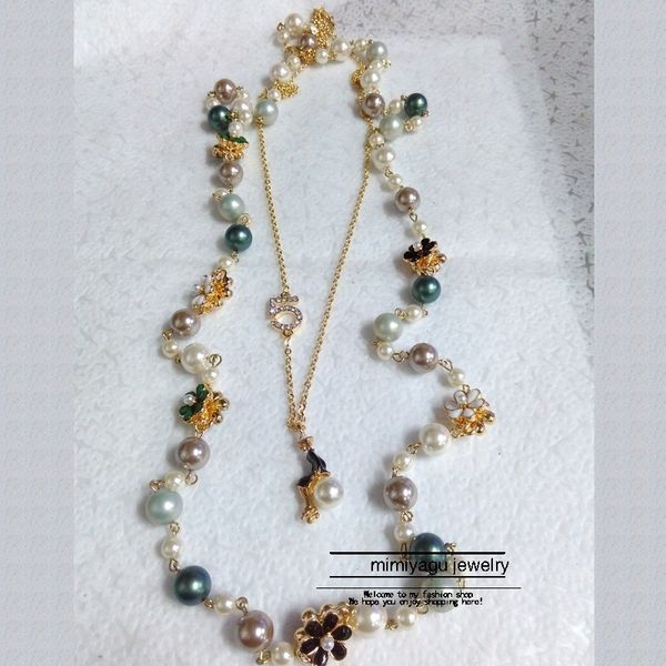 korean bohemia double multi-layer flower necklaces for women pearl jewelry long style necklace y200730, Silver
korean bohemia double multi-layer flower necklaces for women pearl jewelry long style necklace y200730, Silver