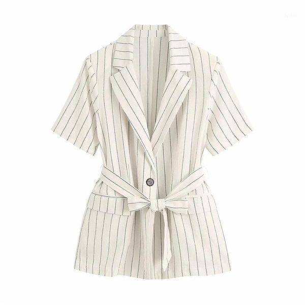 2020 women casual striped long blazer with blet female summer fashion short sleeve single button jacket outwear women blazers1, White;black
2020 women casual striped long blazer with blet female summer fashion short sleeve single button jacket outwear women blazers1, White;black