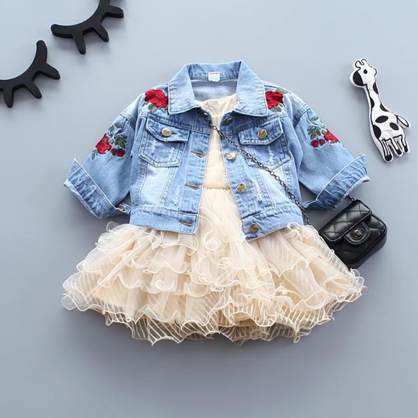 jackets infant baby girls jeans jacket flower embroidery vintage kids denim coat for clothes spring autumn children outerwear, Blue;gray
jackets infant baby girls jeans jacket flower embroidery vintage kids denim coat for clothes spring autumn children outerwear, Blue;gray