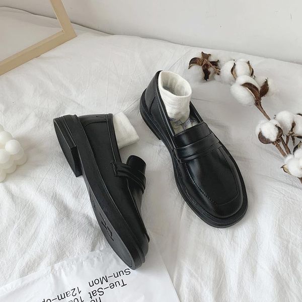 shoes woman 2020 female footwear shallow mouth slip-on autumn modis british style casual sneaker oxfords all-match square toe, Black
shoes woman 2020 female footwear shallow mouth slip-on autumn modis british style casual sneaker oxfords all-match square toe, Black