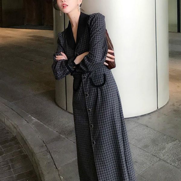 black plaid gothic dress women elegant retro patchwork midi dress high steet french style hepburn korean women 2020 new, Black;gray
black plaid gothic dress women elegant retro patchwork midi dress high steet french style hepburn korean women 2020 new, Black;gray