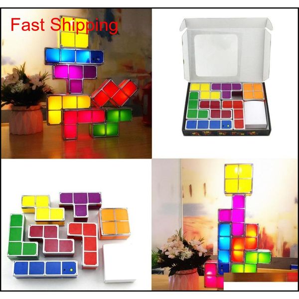 2019 upgrade diy tetris night light colorful stackable tangram puzzles 7 pieces led induction interloc qylwku bde_home, Silver
2019 upgrade diy tetris night light colorful stackable tangram puzzles 7 pieces led induction interloc qylwku bde_home, Silver
