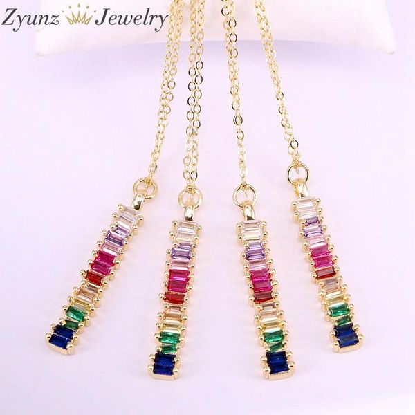 pendant necklaces 10pcs, multicolored necklace rainbow baguette zirconia crystal cz stone fashion jewelry for woman, Silver
pendant necklaces 10pcs, multicolored necklace rainbow baguette zirconia crystal cz stone fashion jewelry for woman, Silver