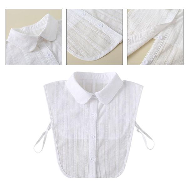 women jacquard leaves striped false fake collar sweater decorative white lace detachable ruffles lapel half-shir qylann
women jacquard leaves striped false fake collar sweater decorative white lace detachable ruffles lapel half-shir qylann