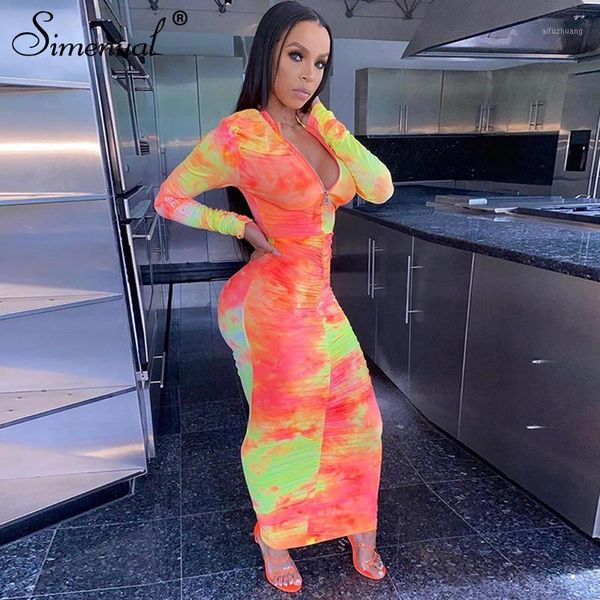 simenual ruched stacked tie dye print bodycon maxi dresses women long sleeve autumn 2020 fashion skinny zipper party club dress1, Black;gray
simenual ruched stacked tie dye print bodycon maxi dresses women long sleeve autumn 2020 fashion skinny zipper party club dress1, Black;gray