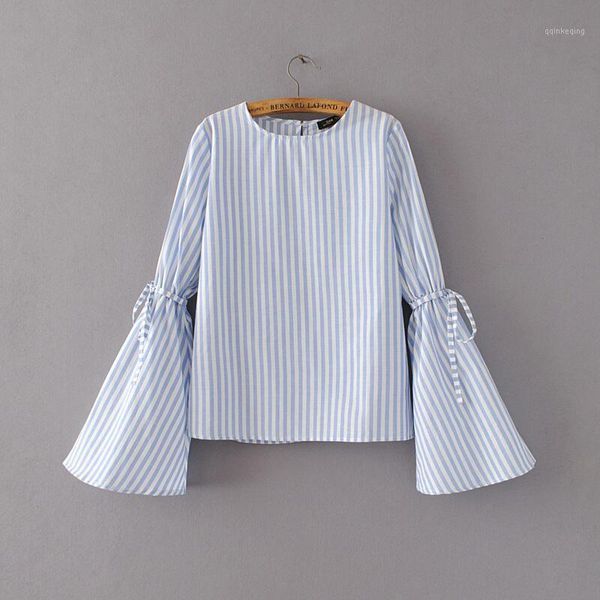 fashion women vintage elegant flare sleeve striped shirts casual o-neck blouses feminine loose two colors s15821, White
fashion women vintage elegant flare sleeve striped shirts casual o-neck blouses feminine loose two colors s15821, White