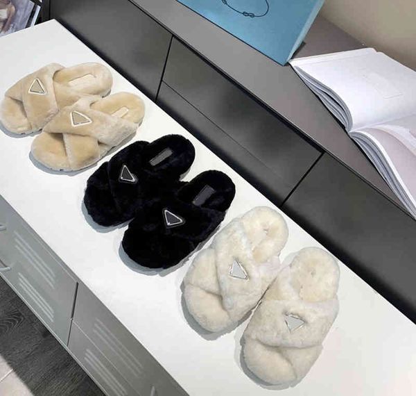 luxury wool slides designer slippers soft warm fur enameled triangle crossover fashion women shoes black white shoe bag lady sandals
luxury wool slides designer slippers soft warm fur enameled triangle crossover fashion women shoes black white shoe bag lady sandals