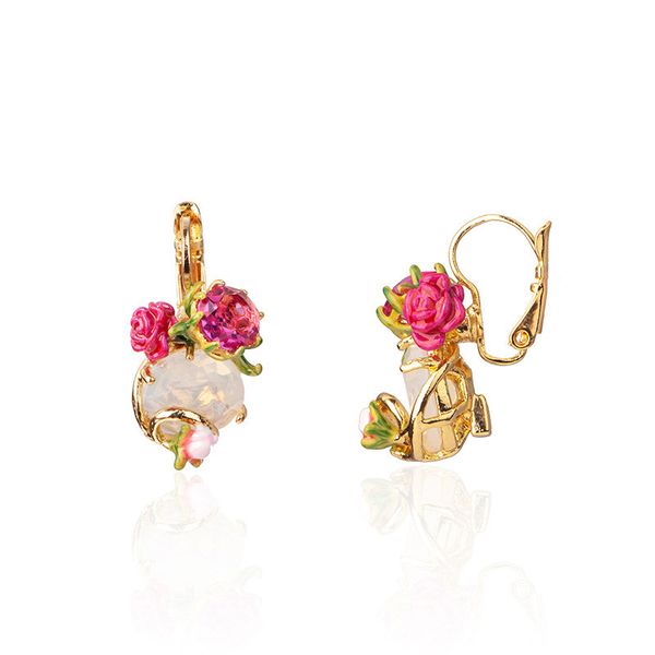 warmhome trendy jewelry enamel glaze copper romantic cute red rose flower gem for women, Golden;silver
warmhome trendy jewelry enamel glaze copper romantic cute red rose flower gem for women, Golden;silver