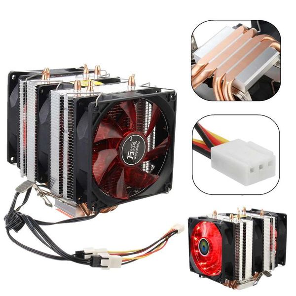High quality 6 heatpipe dual-tower CPU Cooler Cooling Fan 9cm fan support 3 fans 3PIN CPU cooler 775 115X AM3 AM4 FM1 FM2 Ryzen
High quality 6 heatpipe dual-tower CPU Cooler Cooling Fan 9cm fan support 3 fans 3PIN CPU cooler 775 115X AM3 AM4 FM1 FM2 Ryzen