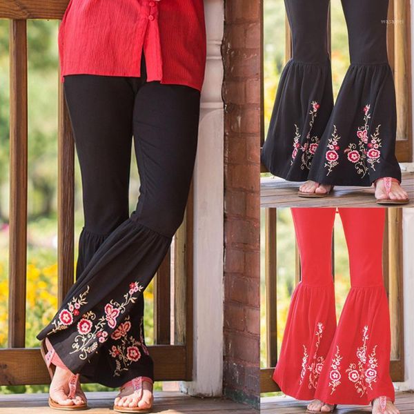 huaxiafan women casual high waist trousers loose wide leg flare pant embroidered1, Black;white
huaxiafan women casual high waist trousers loose wide leg flare pant embroidered1, Black;white