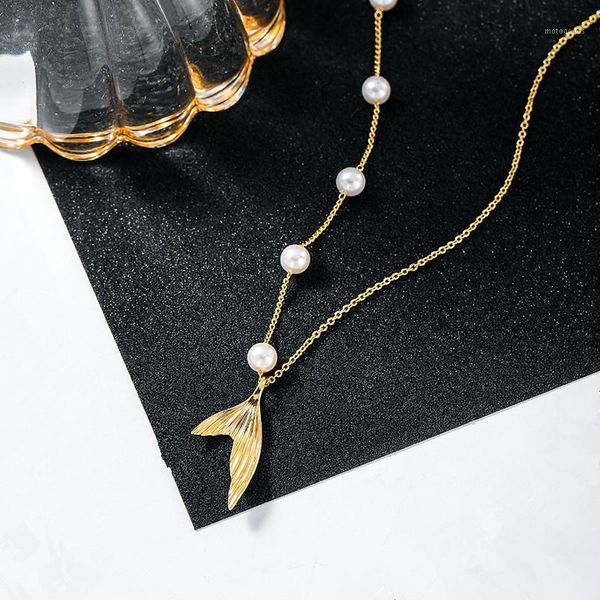 pendant necklaces golden fishtail necklace women clavicle chain short with simulated pearl jewelry korea style gift 20211, Silver
pendant necklaces golden fishtail necklace women clavicle chain short with simulated pearl jewelry korea style gift 20211, Silver