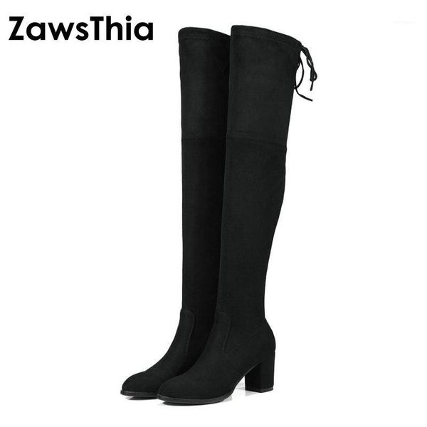 zawsthia 2020 stretch women boots fashion over the knee boots block square heel woman shoes black size 34-431
zawsthia 2020 stretch women boots fashion over the knee boots block square heel woman shoes black size 34-431