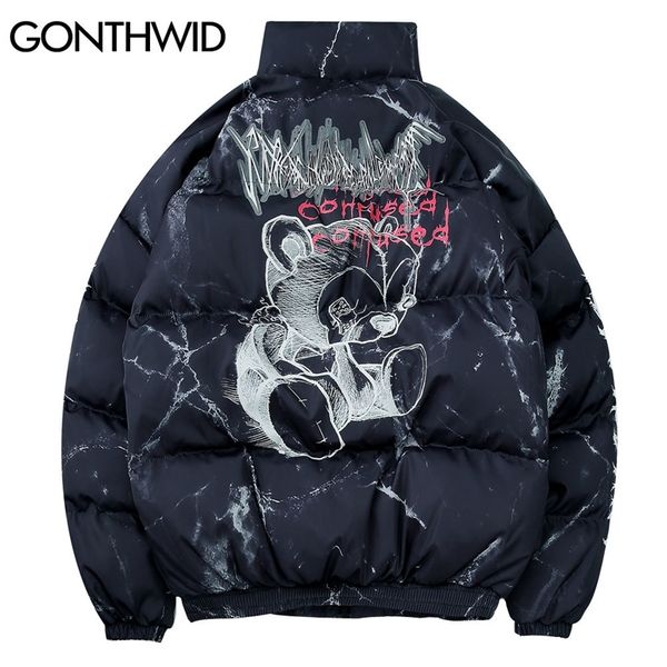 gonthwid cotton padded thick parkas jackets streetwear hip hop graffiti bear print zipper winter coats mens fashion casual 201119, Black
gonthwid cotton padded thick parkas jackets streetwear hip hop graffiti bear print zipper winter coats mens fashion casual 201119, Black