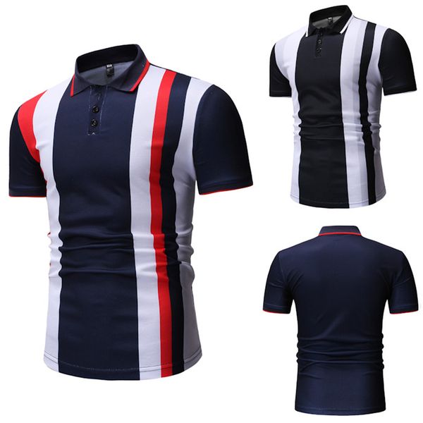 polos casual teenager tees mens designer polo shirts lapel neck short sleeve striped printed mens, White;black
polos casual teenager tees mens designer polo shirts lapel neck short sleeve striped printed mens, White;black