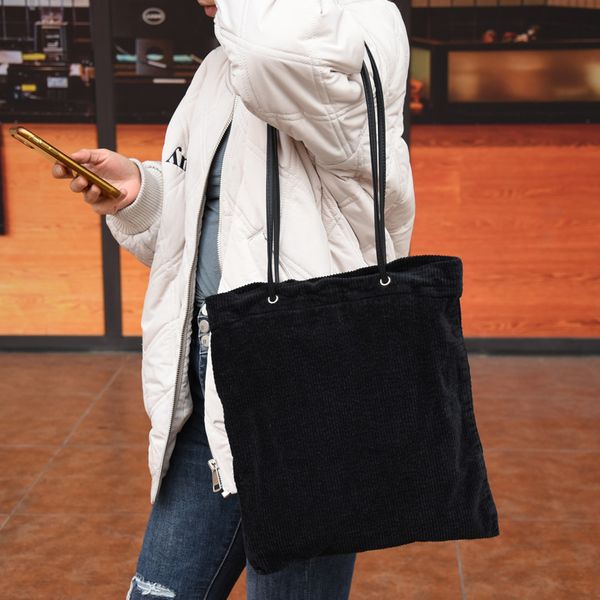 hbp lazy wind cord velvet bag autumn and winter korean version of the large-capacity student sen system simple wild
hbp lazy wind cord velvet bag autumn and winter korean version of the large-capacity student sen system simple wild