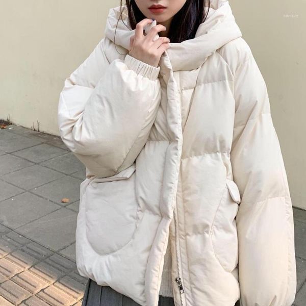 2020 warm thicken jacket winter women jacket simple solid color raglan sleeve pockets hooded zipper oversize1, Black
2020 warm thicken jacket winter women jacket simple solid color raglan sleeve pockets hooded zipper oversize1, Black
