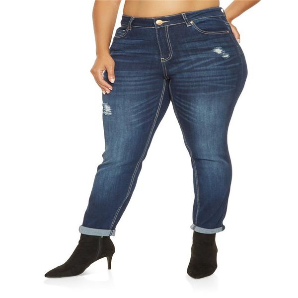 2021 solid wash skinny jeans woman high waist plus size boyfriend femme jeans scratches large size distressed for women, Blue
2021 solid wash skinny jeans woman high waist plus size boyfriend femme jeans scratches large size distressed for women, Blue