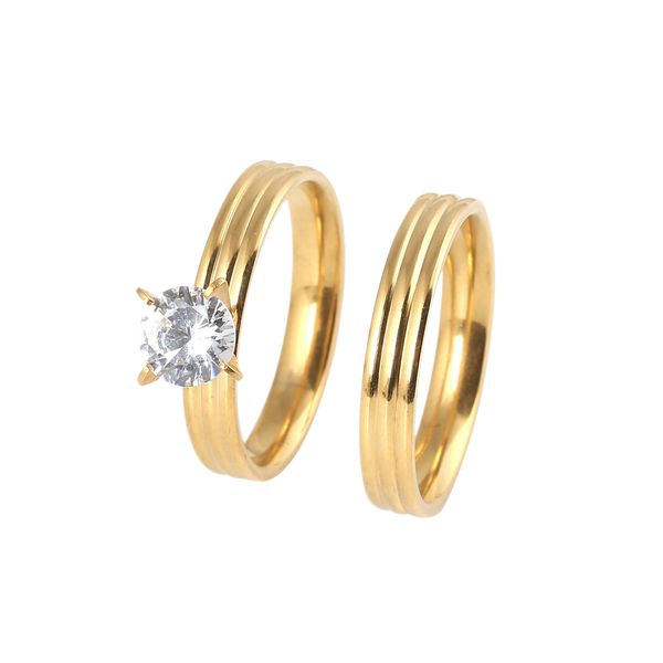 stainless steel 2 pcs band ring african crystal wedding engagement women finger selling ring set, Silver
stainless steel 2 pcs band ring african crystal wedding engagement women finger selling ring set, Silver