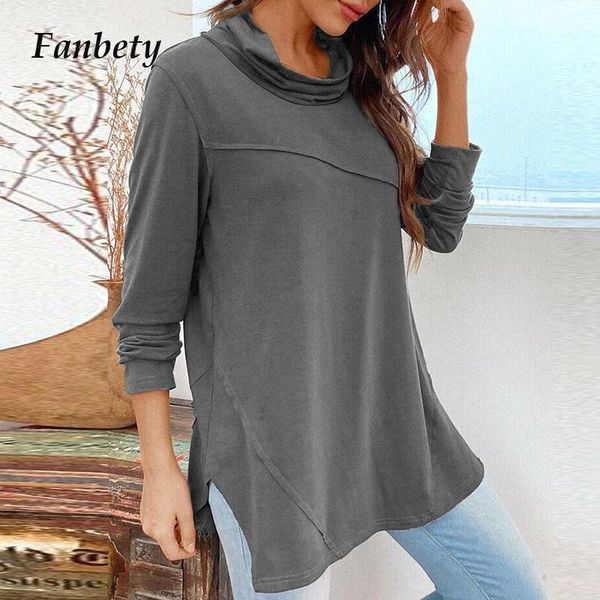 2021 women spring new elegant turtleneck blouse shirts casual solid irregular pullover ladies fashion long sleeve blusa 3xl1, White
2021 women spring new elegant turtleneck blouse shirts casual solid irregular pullover ladies fashion long sleeve blusa 3xl1, White