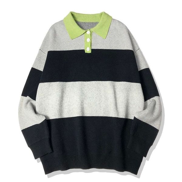 2021 male shirt autumn thin new stripe turtleneck leisure clothing ybae, White;black
2021 male shirt autumn thin new stripe turtleneck leisure clothing ybae, White;black