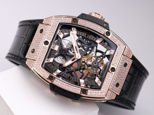 jb new hub9006 manual chain movement true touro wheel machinery 18k rose gold/platinum to create case carbon fiber dial sapphire mirror leat, Slivery;brown
jb new hub9006 manual chain movement true touro wheel machinery 18k rose gold/platinum to create case carbon fiber dial sapphire mirror leat, Slivery;brown