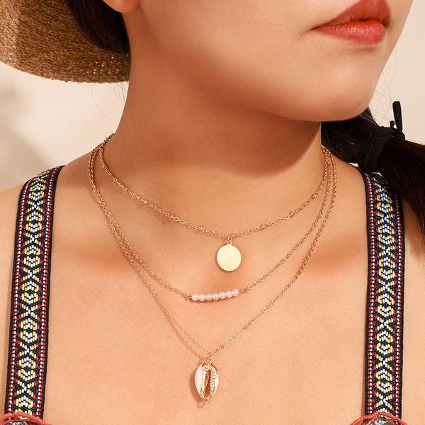 brling new 2020 fashion ins vintage chain pendant choker shell pearl stainless steel necklace for women girls gifts party, Golden;silver
brling new 2020 fashion ins vintage chain pendant choker shell pearl stainless steel necklace for women girls gifts party, Golden;silver