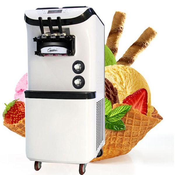 vertical soft ice cream vending machine for milk shop stainless steel ice cream machine
