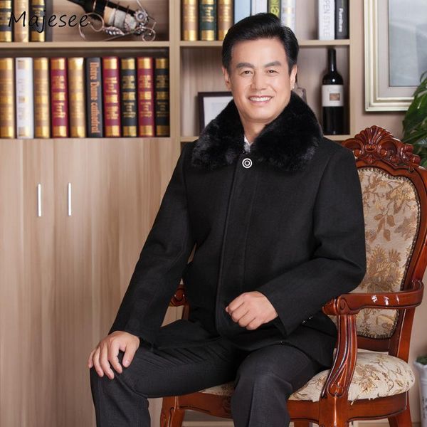 wool men 2020 winter fur collar thicker plus velvet single breasted warm blends mens long korean large size pockets outerwear, Black
wool men 2020 winter fur collar thicker plus velvet single breasted warm blends mens long korean large size pockets outerwear, Black
