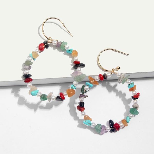 hoop & huggie just feel handmade resin acrylic large earrings for women round bohemian fashion wedding punk big loop accessories, Golden;silver
hoop & huggie just feel handmade resin acrylic large earrings for women round bohemian fashion wedding punk big loop accessories, Golden;silver