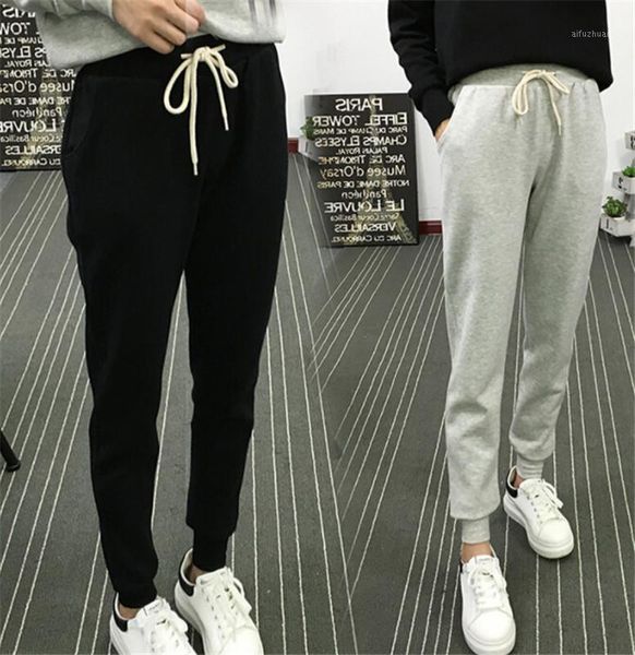 new women soft cotton joggers with solid girls sweatpants pull-on pants sport pants elastic drawstring waist1, Black;white
new women soft cotton joggers with solid girls sweatpants pull-on pants sport pants elastic drawstring waist1, Black;white
