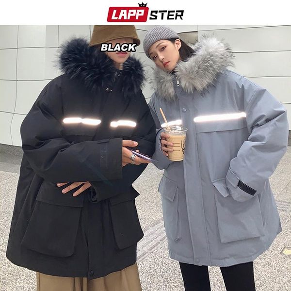 lappster men streetwear reflective parkas 2020 mens fur hooded winter jackets and coats couple black korean style bomber jacket
lappster men streetwear reflective parkas 2020 mens fur hooded winter jackets and coats couple black korean style bomber jacket