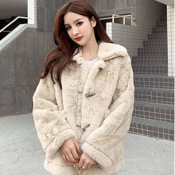 women 2021 autumn winter faux fur jacket female fashion casual loose plush coat artificial fur ladies warm outerwear s722, Black
women 2021 autumn winter faux fur jacket female fashion casual loose plush coat artificial fur ladies warm outerwear s722, Black