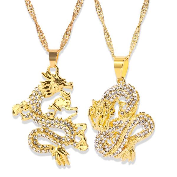 fashion dragon pendant necklaces for women men gold color jewellery cubic zirconia mascot ornaments lucky symbol gifts, Silver
fashion dragon pendant necklaces for women men gold color jewellery cubic zirconia mascot ornaments lucky symbol gifts, Silver