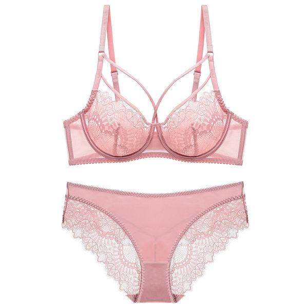 new european and american lace women's underwear set large chest show small thin transparent bra, Red;black
new european and american lace women's underwear set large chest show small thin transparent bra, Red;black