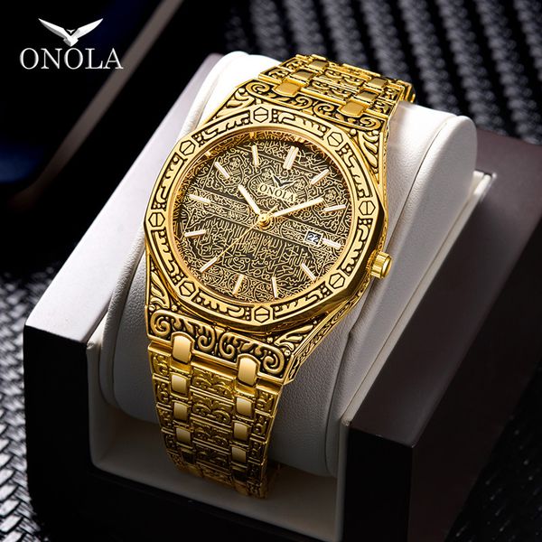 wholewatchesonola cross-border fashion antique steel belt waterproof mens quartz watch gold watch mens watch band, Slivery;brown
wholewatchesonola cross-border fashion antique steel belt waterproof mens quartz watch gold watch mens watch band, Slivery;brown