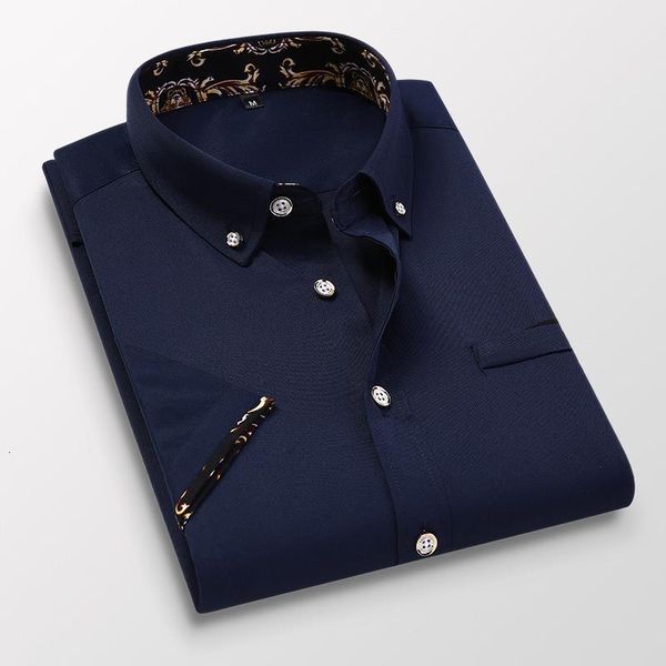 new summer plus size 5xl men shirt short sleeve business formal shirts men's clothing dress blouse shirt fashion homme 2020, White;black
new summer plus size 5xl men shirt short sleeve business formal shirts men's clothing dress blouse shirt fashion homme 2020, White;black
