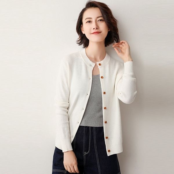 19 spring autumn cardigan women's sweater knit small coat buttoned outer jacket female fashion 201023, White;black
19 spring autumn cardigan women's sweater knit small coat buttoned outer jacket female fashion 201023, White;black