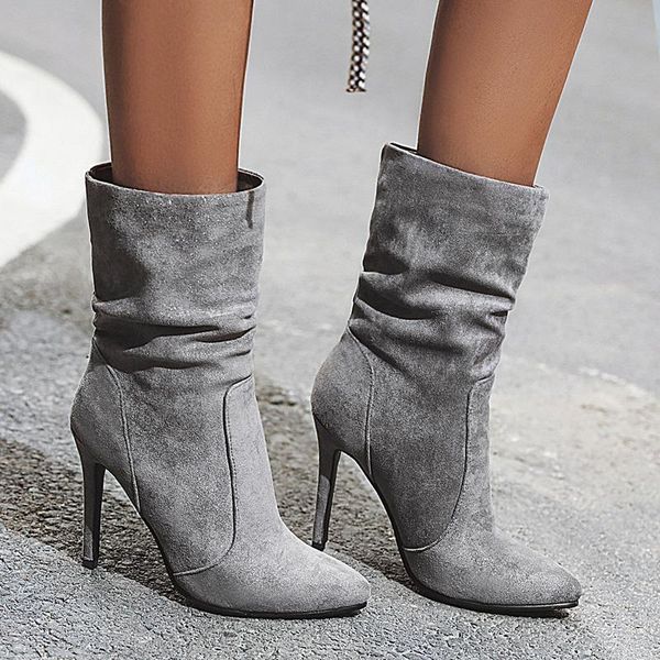 boots aiweiyi woman sock black grey thin high heels ankle pointed toe stiletto heel short botas mujer
boots aiweiyi woman sock black grey thin high heels ankle pointed toe stiletto heel short botas mujer