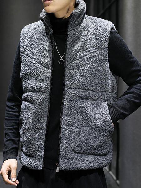 men's vests lamb wool casual vest collar winter sleeveless pocket thicken autumn retro chalecos para hombre men clothing de50mbx, Black;white
men's vests lamb wool casual vest collar winter sleeveless pocket thicken autumn retro chalecos para hombre men clothing de50mbx, Black;white