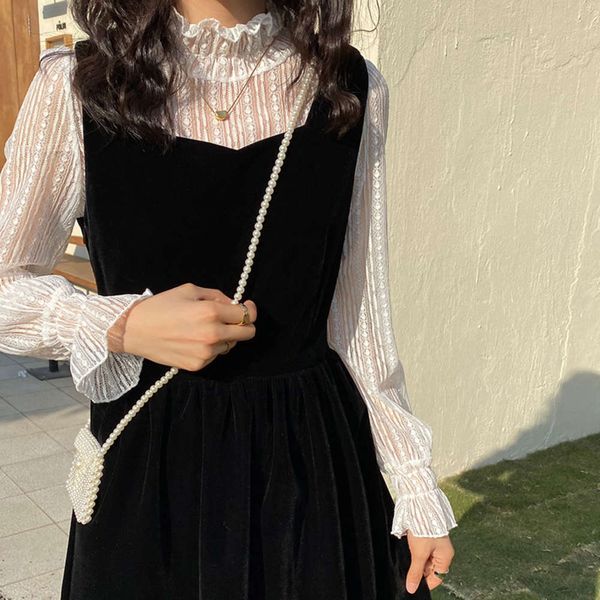 geming lace bottomed spring and autumn 2021 long sleeve high neck mh sweater with blouse w852b, White
geming lace bottomed spring and autumn 2021 long sleeve high neck mh sweater with blouse w852b, White