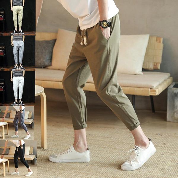 running pants sweatpants men elastic waist casual full with pockets, Black;blue
running pants sweatpants men elastic waist casual full with pockets, Black;blue