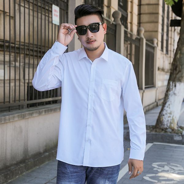 autumn men's fat long sleeve professional shirt fattening business casual top, White;black
autumn men's fat long sleeve professional shirt fattening business casual top, White;black
