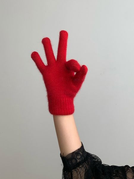 yeya red knitting hanchic winter feel soft waxy plush warm wool gloves female sub finger
yeya red knitting hanchic winter feel soft waxy plush warm wool gloves female sub finger